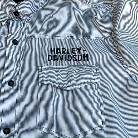 Harley Davidson button down - Picture 2 of 5